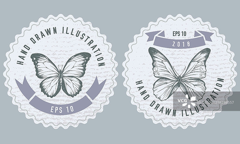 带有of的单色标签设计图片素材