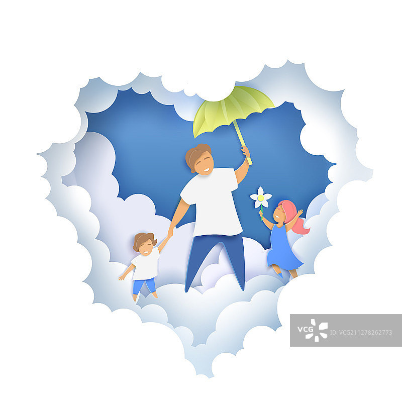 父亲节贺卡模板图片素材