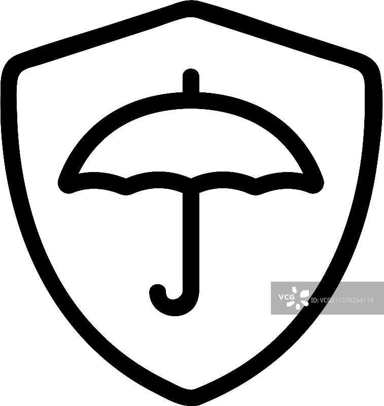 防水图标轮廓图片素材