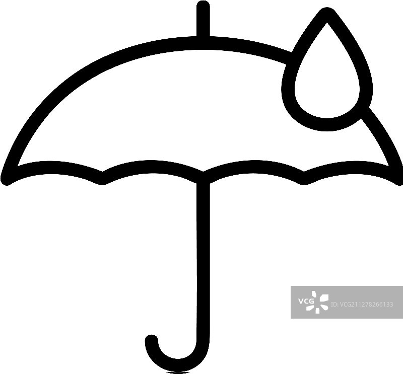防水图标轮廓图片素材