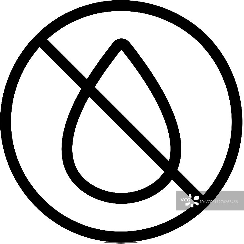 防水图标轮廓图片素材