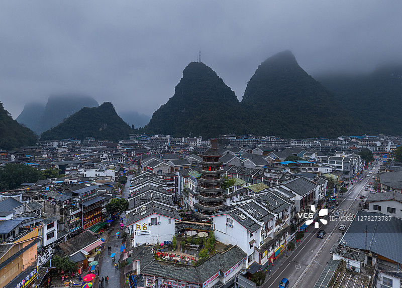 桂林阳朔西街图片素材