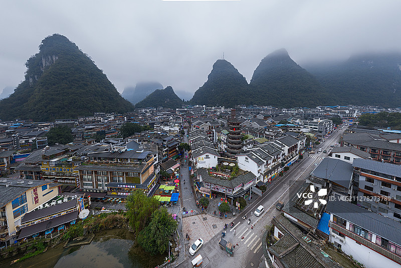 桂林阳朔西街图片素材
