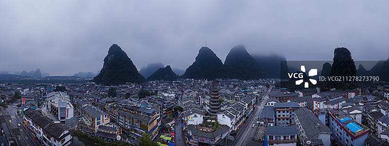 桂林阳朔西街图片素材
