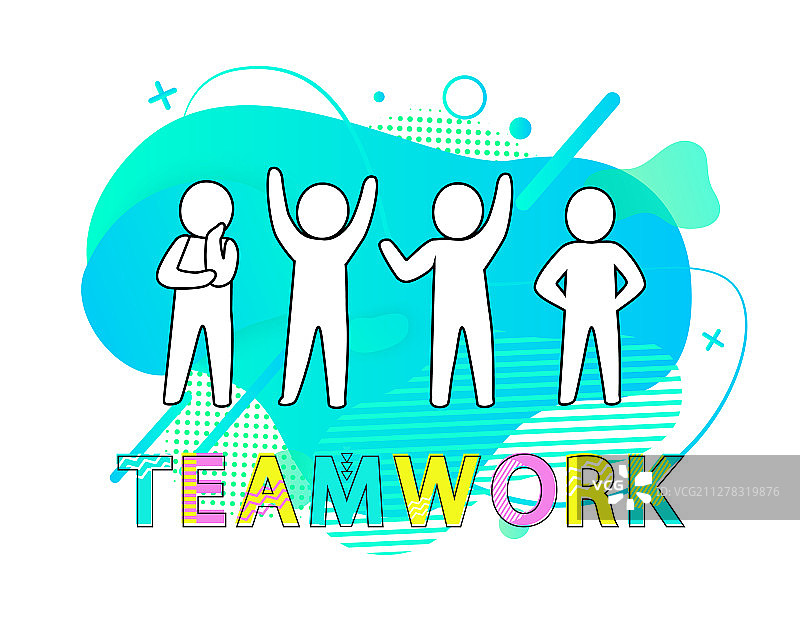 团队合作：人们一起工作图片素材