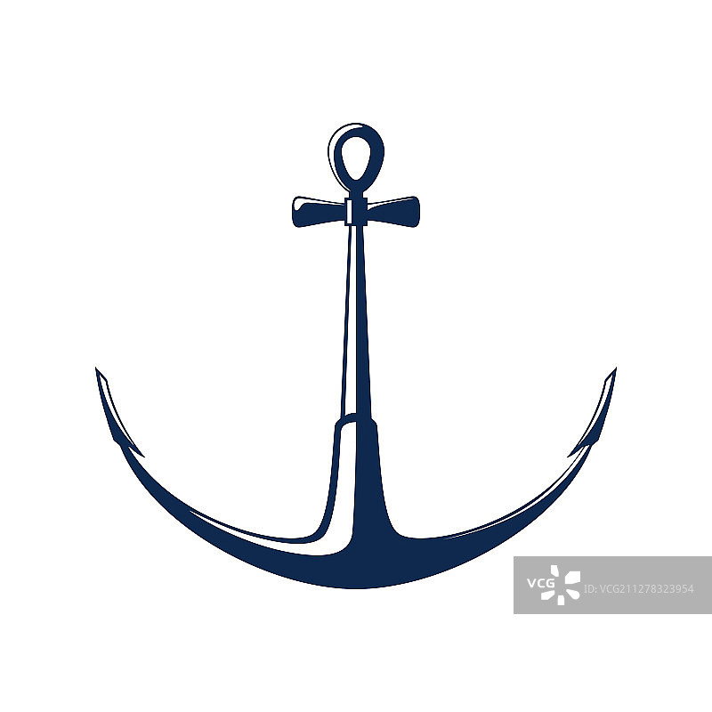 白色背景上的孤立锚图片素材