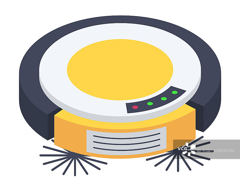 扫地机器人圆形图片素材