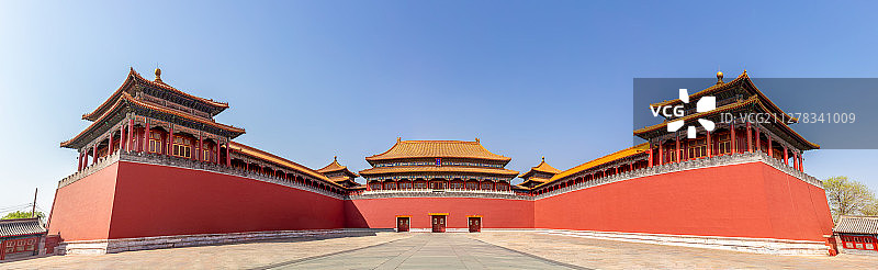 故宫午门全景图片素材