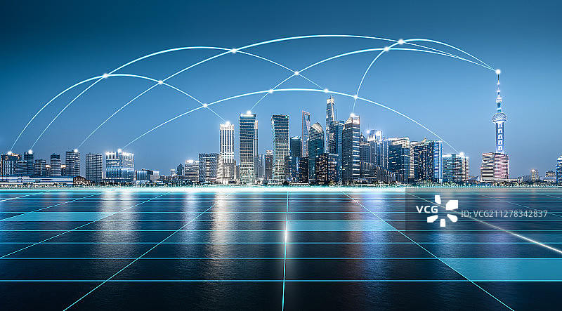 大数据科技城市图片素材
