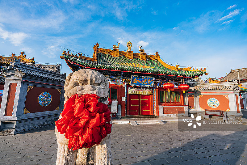 中国内蒙古呼和浩特席力图召景点大门图片素材