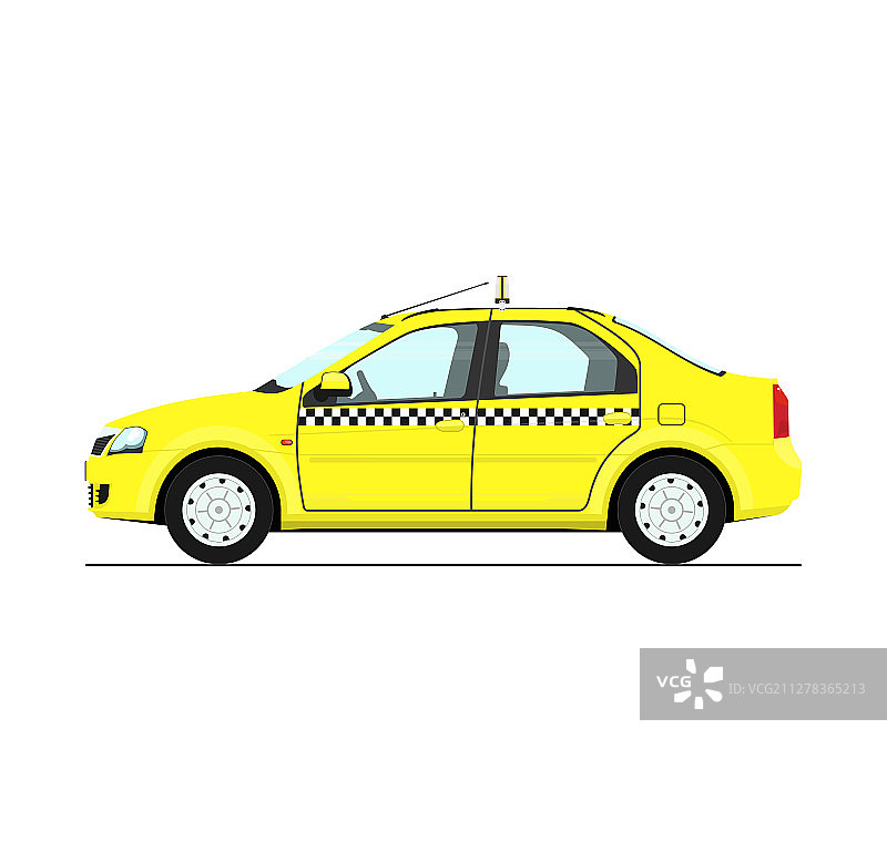 黄色出租车图片素材