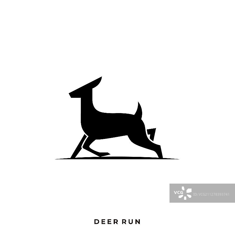 跳跃的鹿模板图片素材