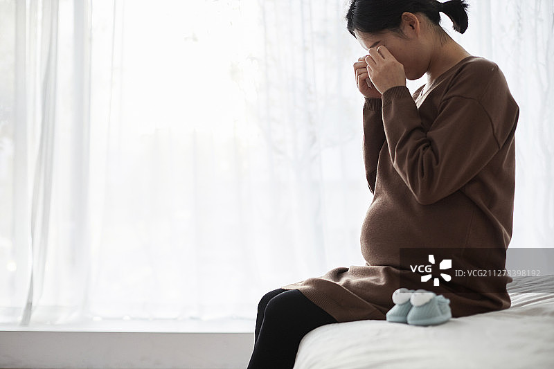 孕期，压力，沮丧图片素材