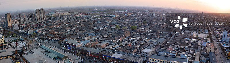 山西祁县——昭馀古城全景图图片素材