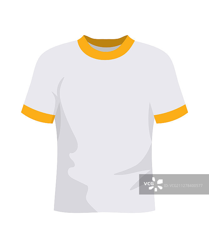 扁平风格足球T恤图片素材