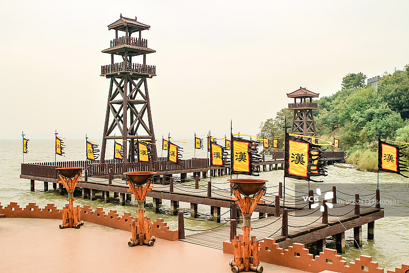中央电视台无锡影视基地三国水浒景区曹营水寨图片素材