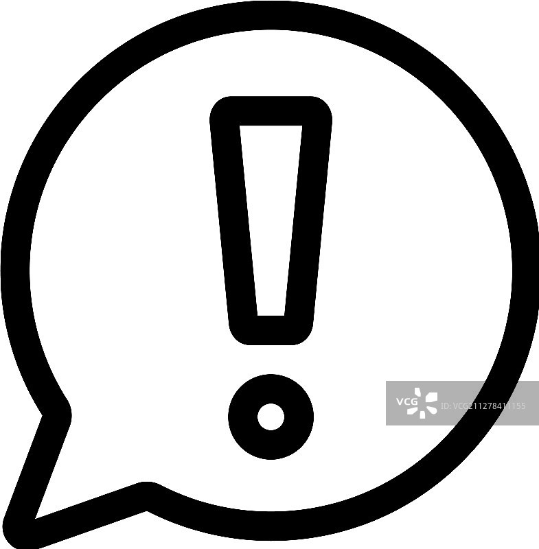 信息提示图标轮廓图片素材