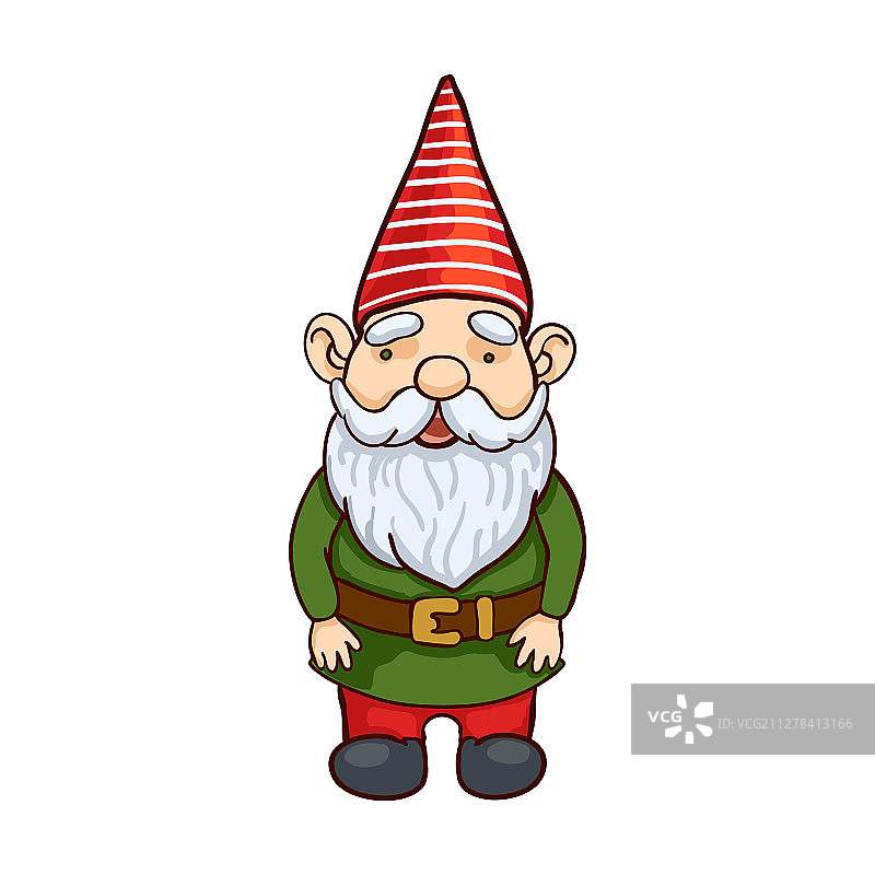 彩色花园小矮人图片素材