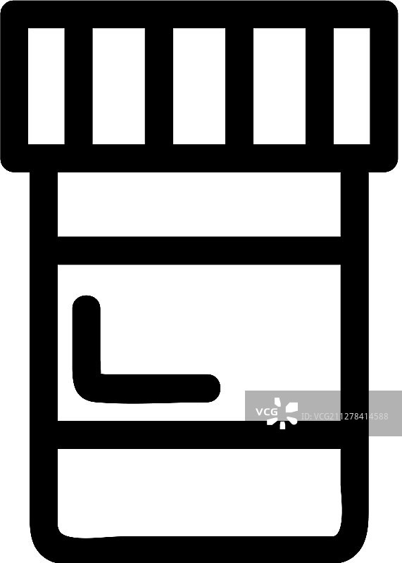 用于分析的集装箱图标隔离图片素材