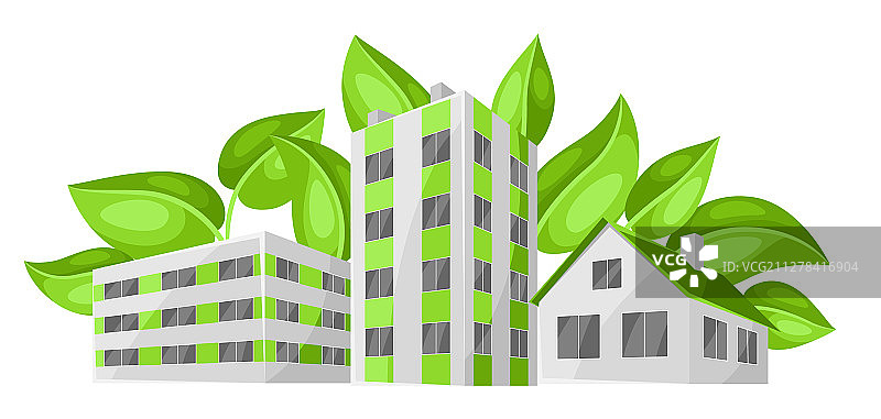 绿色城镇概念图片素材