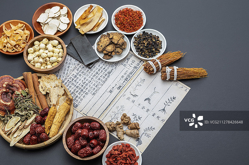 健康养身中药材图片素材