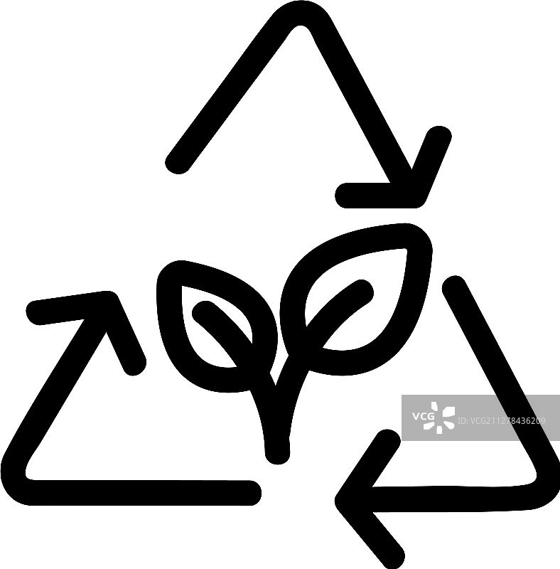 有机垃圾回收图标图片素材