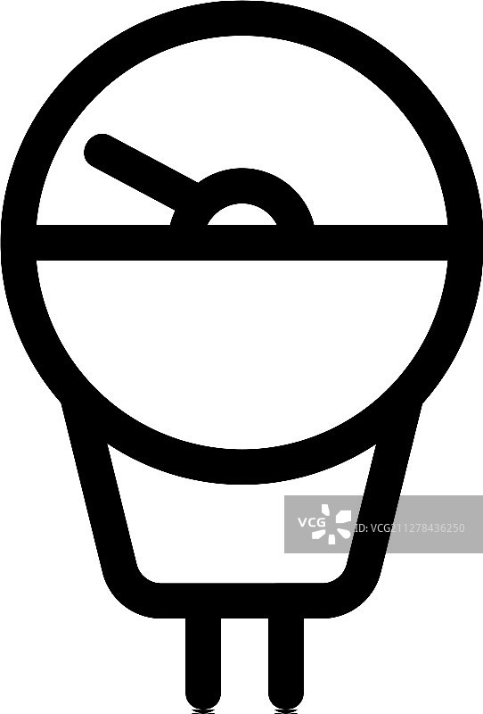 隔离轮廓的拨盘图标图片素材