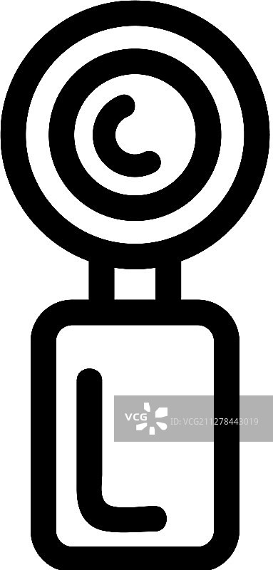 孤立轮廓符号运动相机图标图片素材