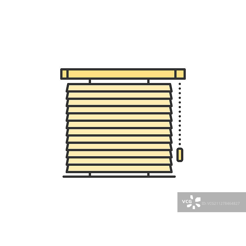 彩色百叶窗细线图片素材