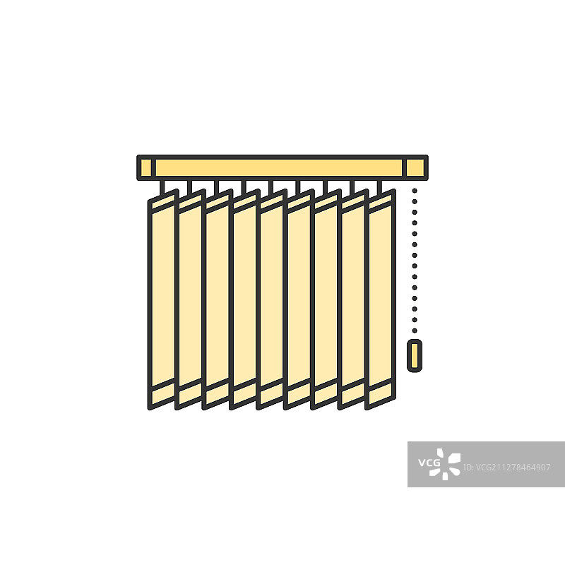 彩色细线条竖百叶窗图片素材