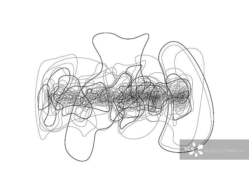 错综复杂的细线条涂鸦概念图片素材