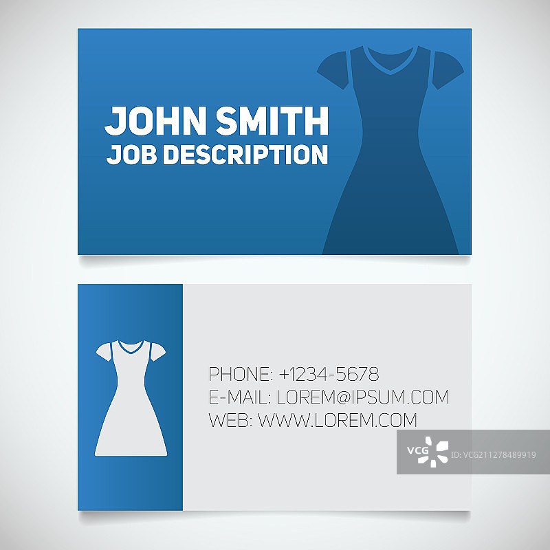 带有太阳图案标志的名片打印模板图片素材