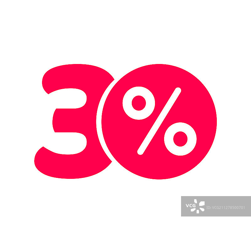 百分之三十折扣标签图片素材