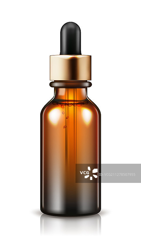 白色背景下的天然有机油图片素材