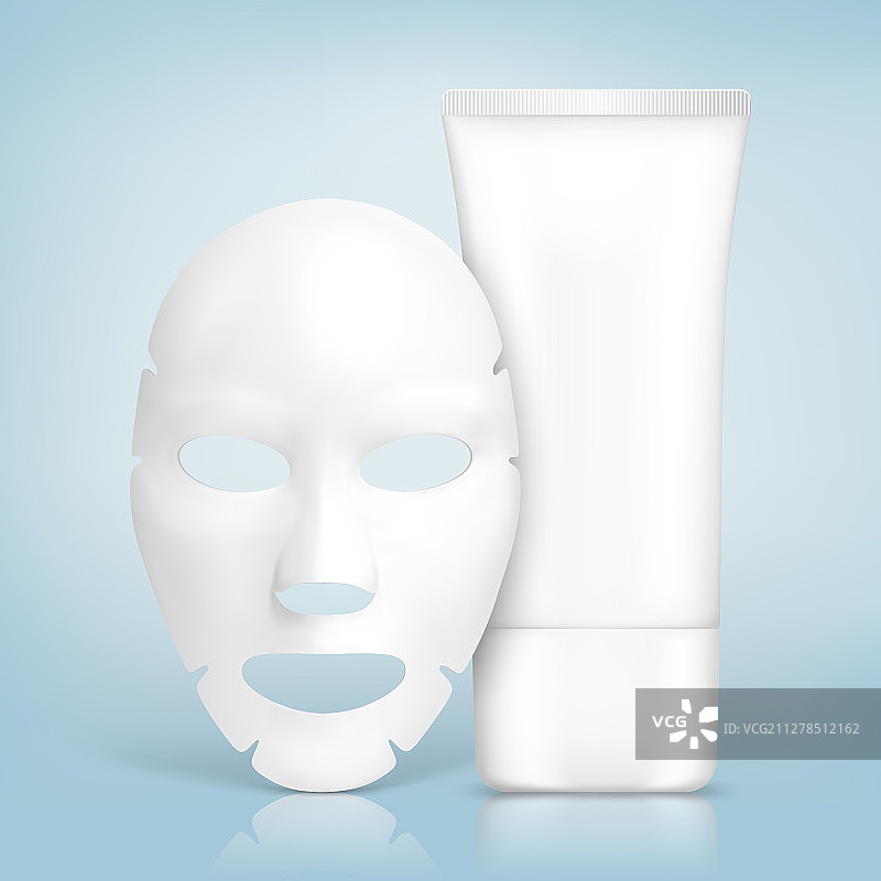 空白护肤品广告样机模板图片素材