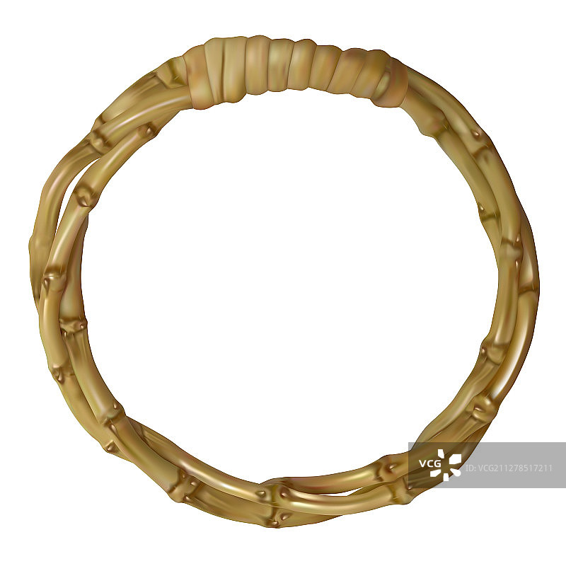 女士手提包圆形竹制手柄图片素材