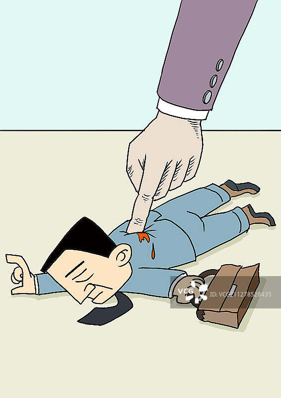 插画职场管理图片素材