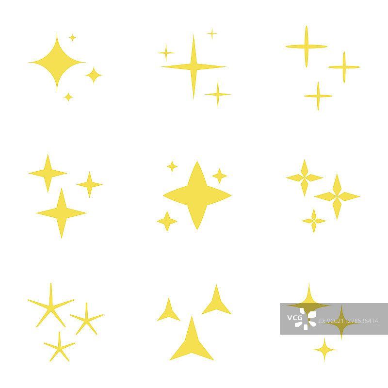灯光星星装饰图标图片素材