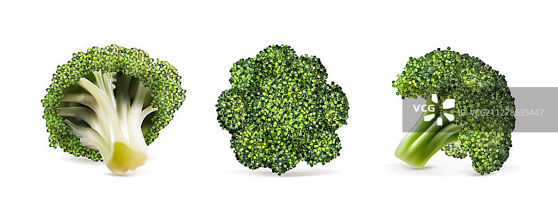西兰花组合图片素材