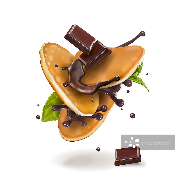 巧克力薄煎饼 2图片素材