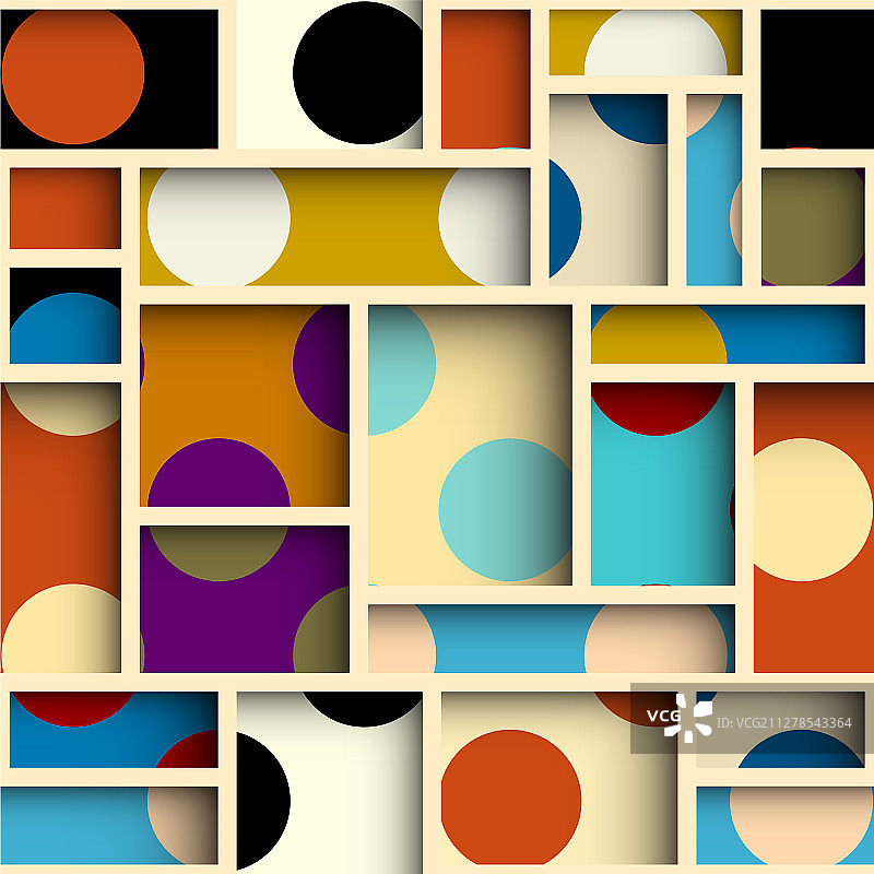 剪纸形状设计无缝图案图片素材