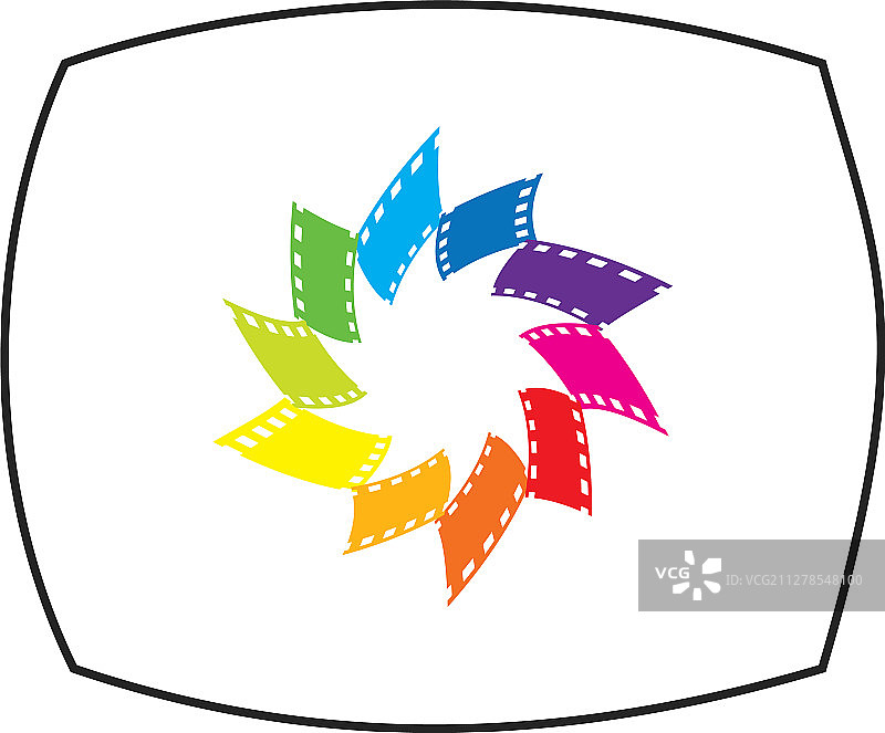 胶卷彩色设计logo模板图片素材
