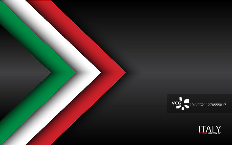 具有意大利色彩的现代叠加箭头图片素材