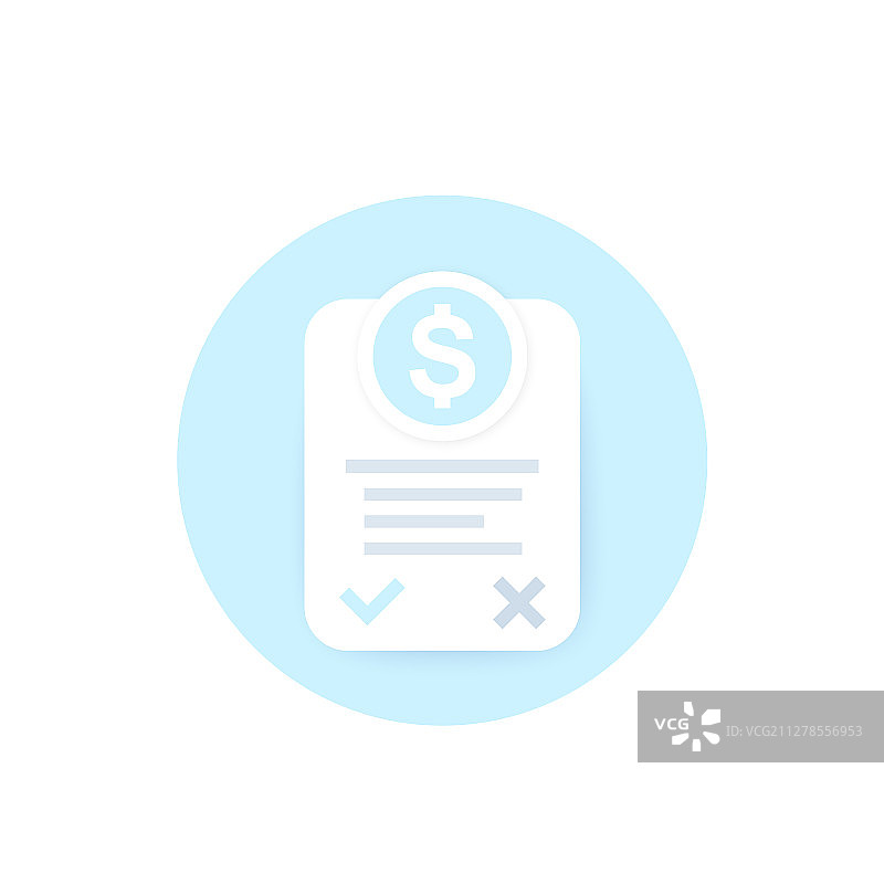 在线发票图标图片素材