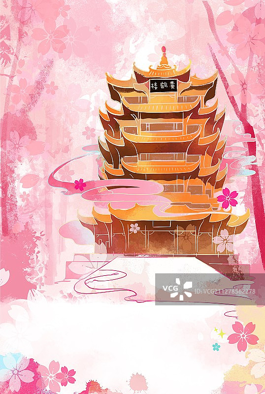 武汉黄鹤楼 武汉重启图片素材