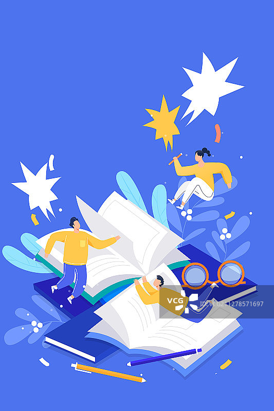 在线教育网课高考冲刺读书上课知识补习活动矢量插画图片素材