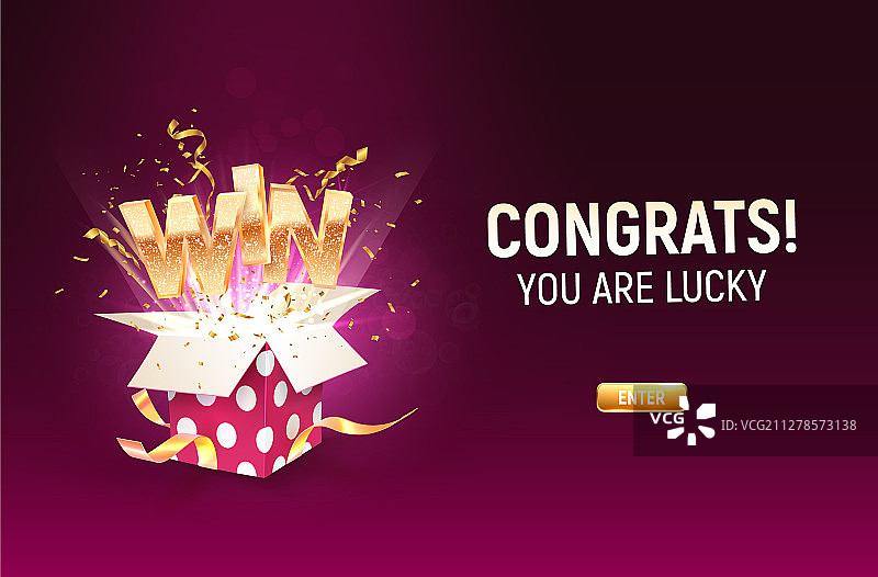 赢得金色标志，紫色肌理背景图片素材