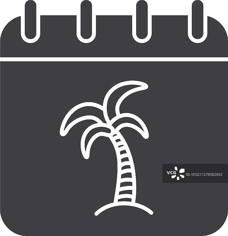 假期日字形图标图片素材