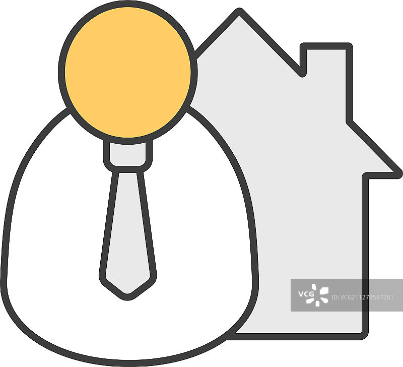 经纪人彩色图标图片素材
