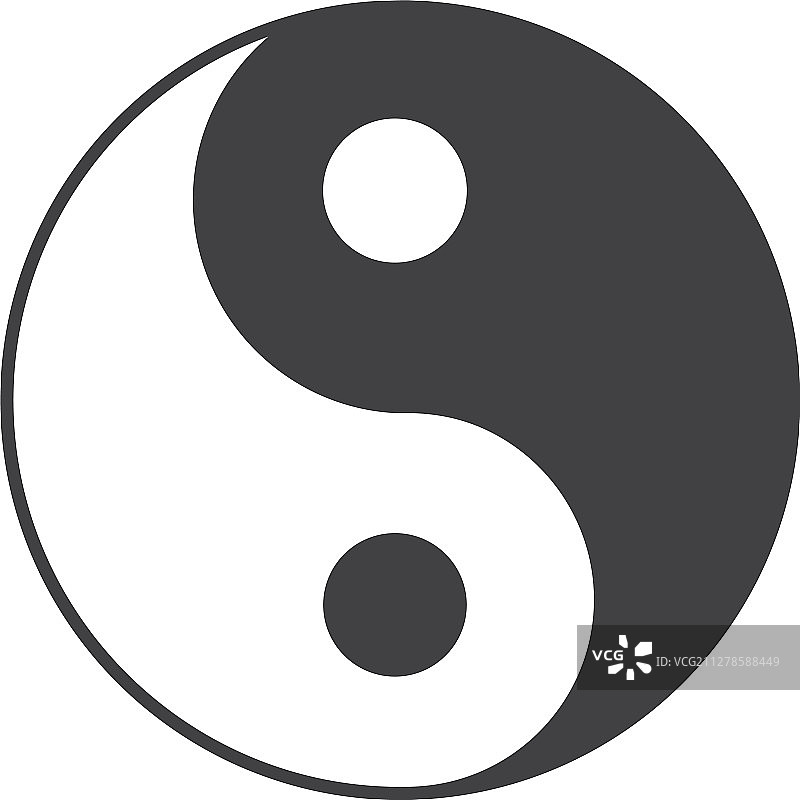 阴阳字形图标图片素材